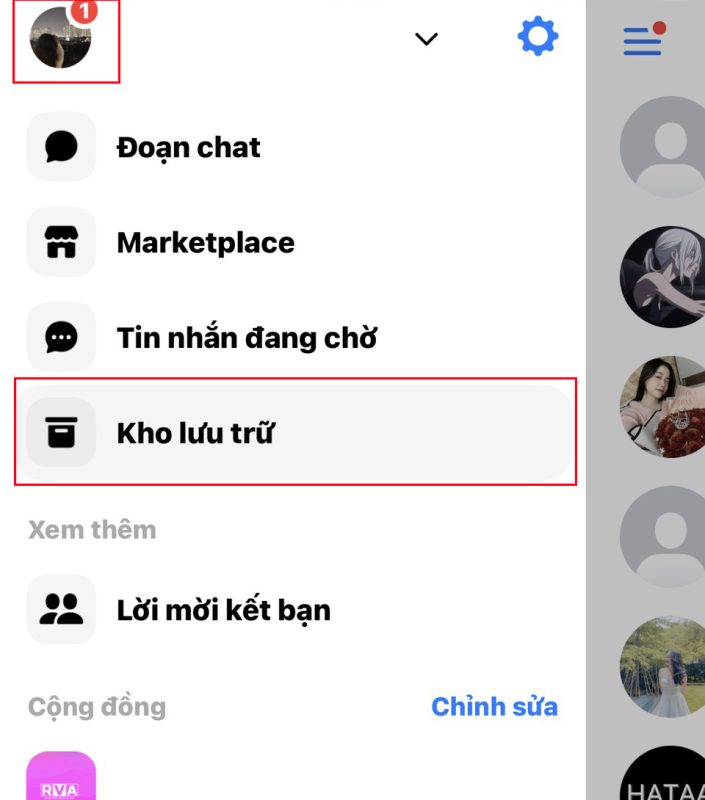 “Đoạn chat đã lưu trữ”.