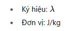 Kí hiệu và đơn vị
