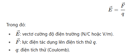 Vectơ cường độ điện trường