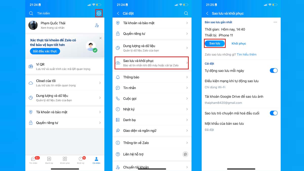 Trên iPhone (iOS)